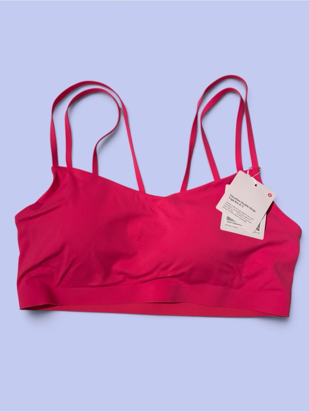 lululemon FlexyFlex Double-Strap Yoga Bra NWT L/XL Flamingo Fun